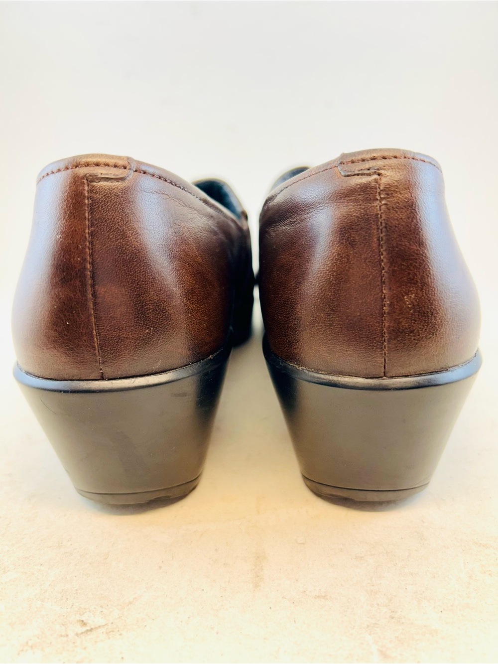 Dansko Brown Nappa Jane Buckle Dress Lightweight Clogs, size 38 7.5 8 - Picture 9 of 13